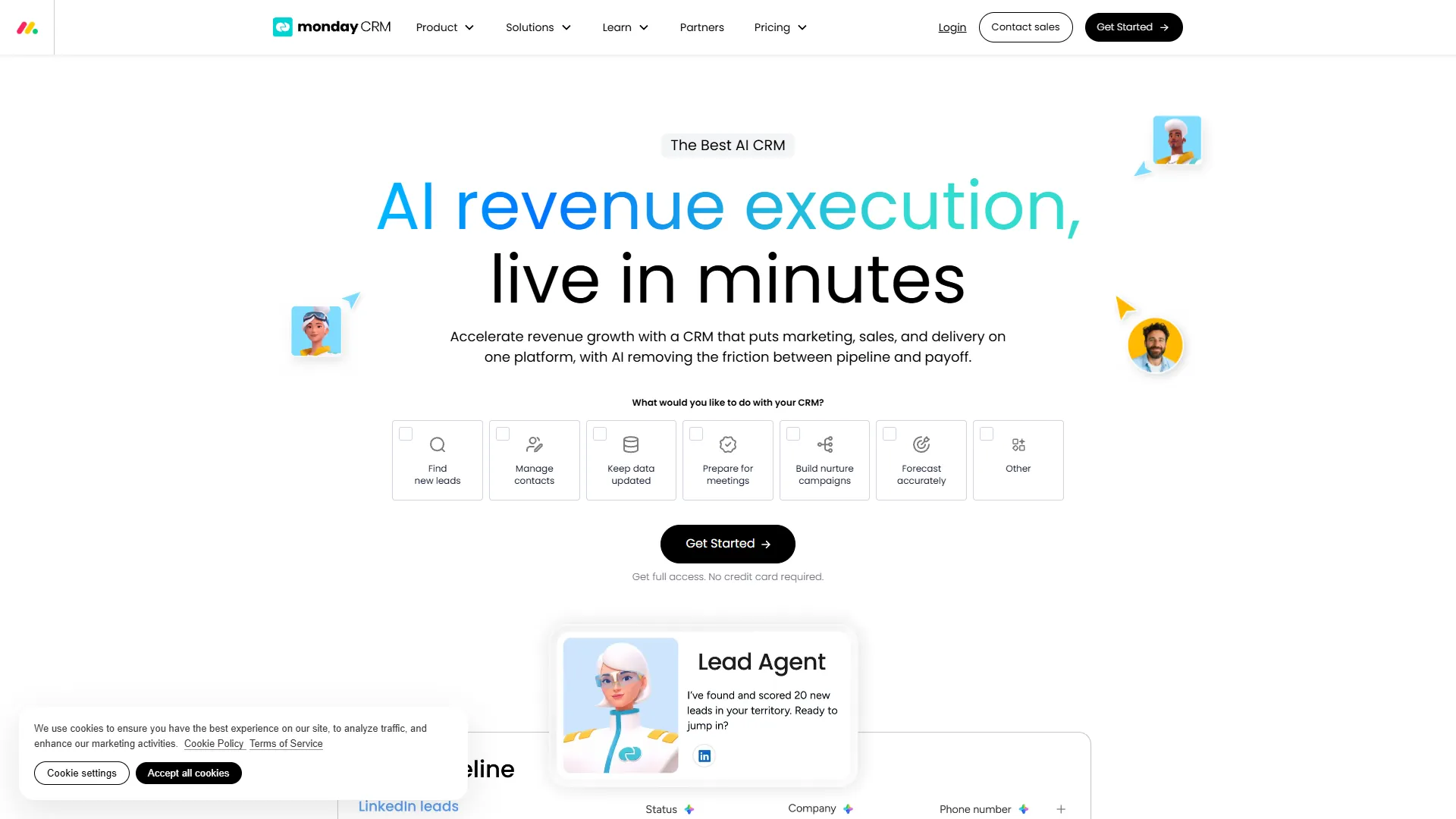 monday sales CRM Screenshot